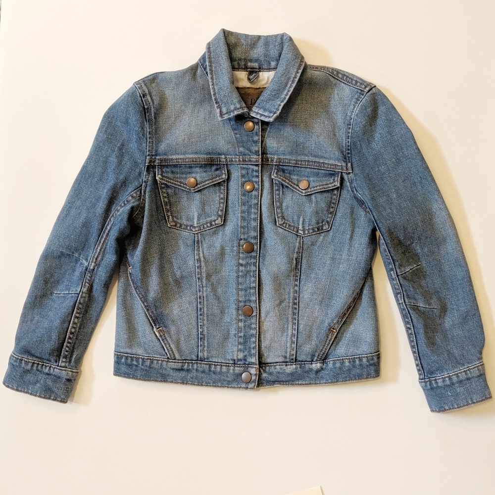 Free People Cropped Denim Jacket